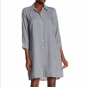 NWOT Gingham Shirt Dress
